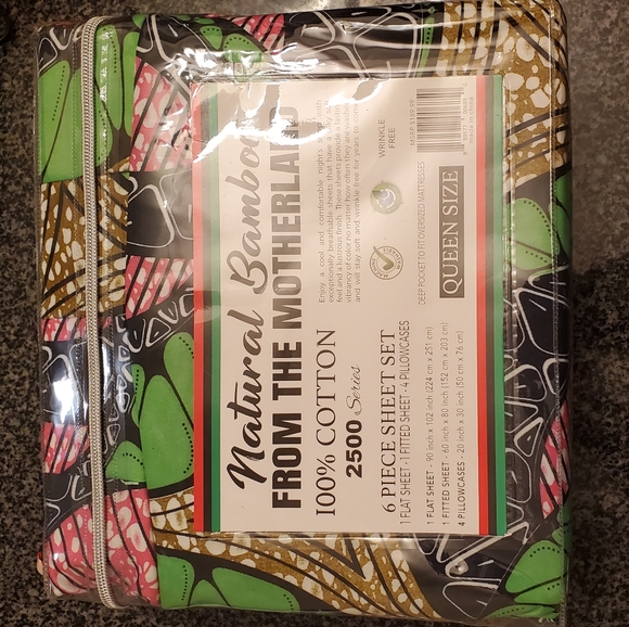 Natural Bamboo "From The Motherland" Sheet Set - Picture 2 of 3